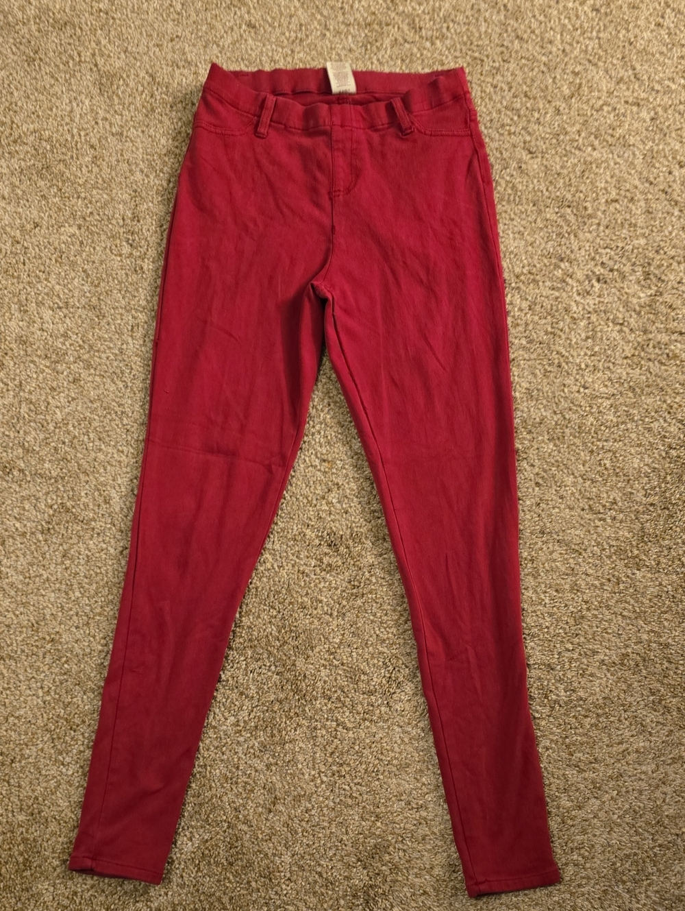 Faded Glory Women's Red Stretch Leggings